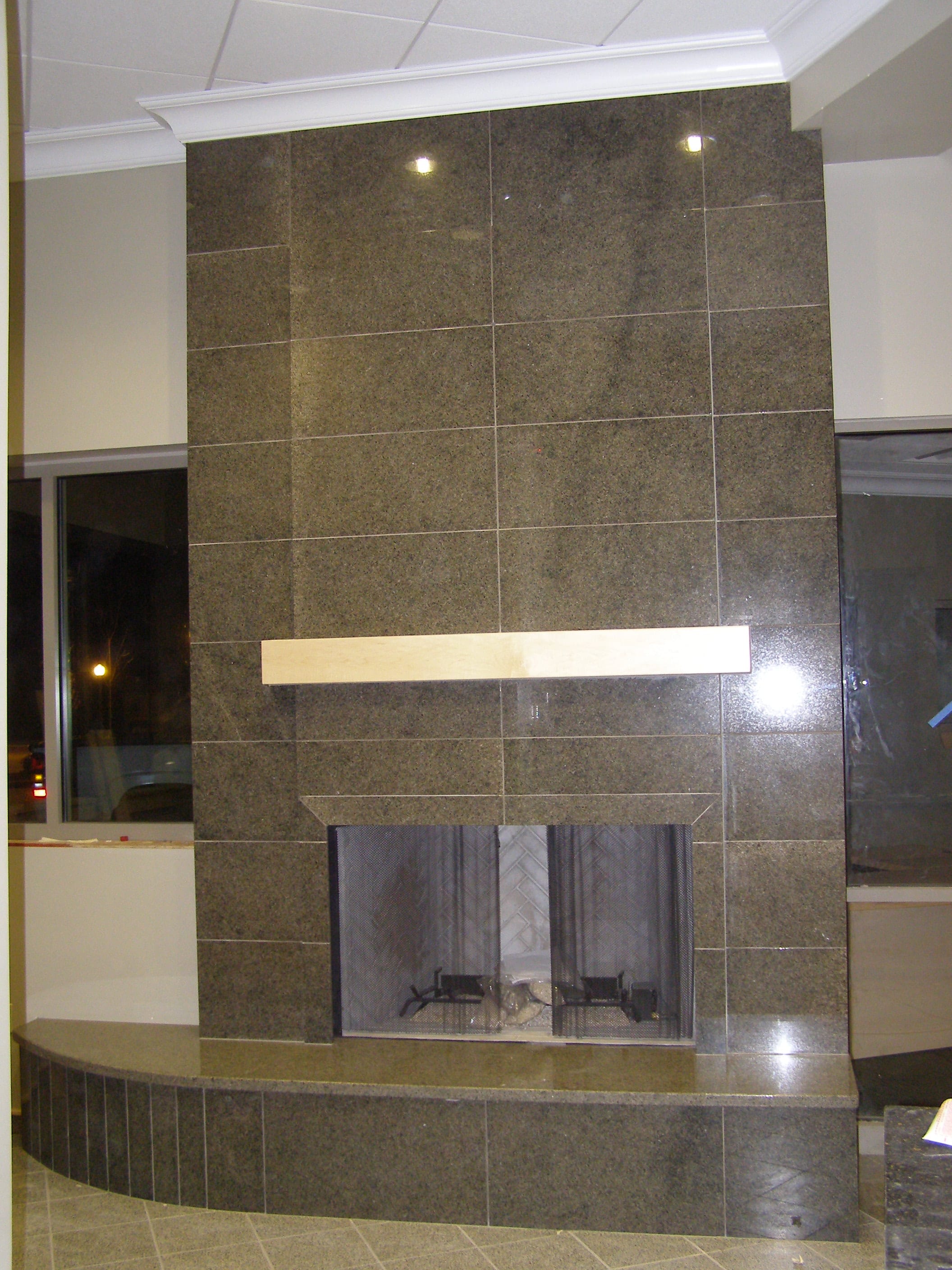 Portfolio image: fireplace finished